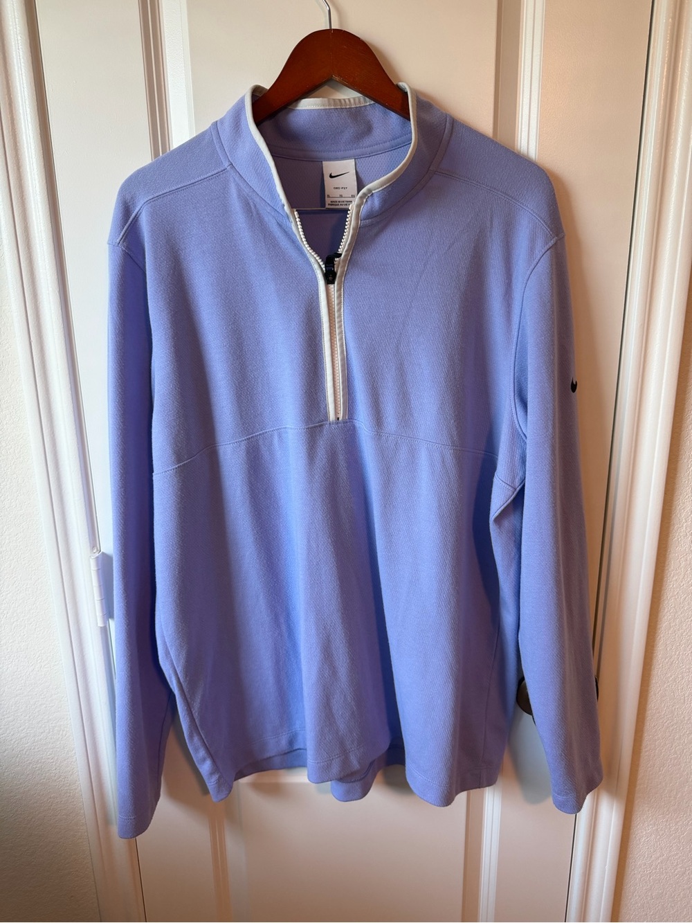 ⚡️Nike Light Lavender Dri-Fit Quarter-Zip Pullover Sweater